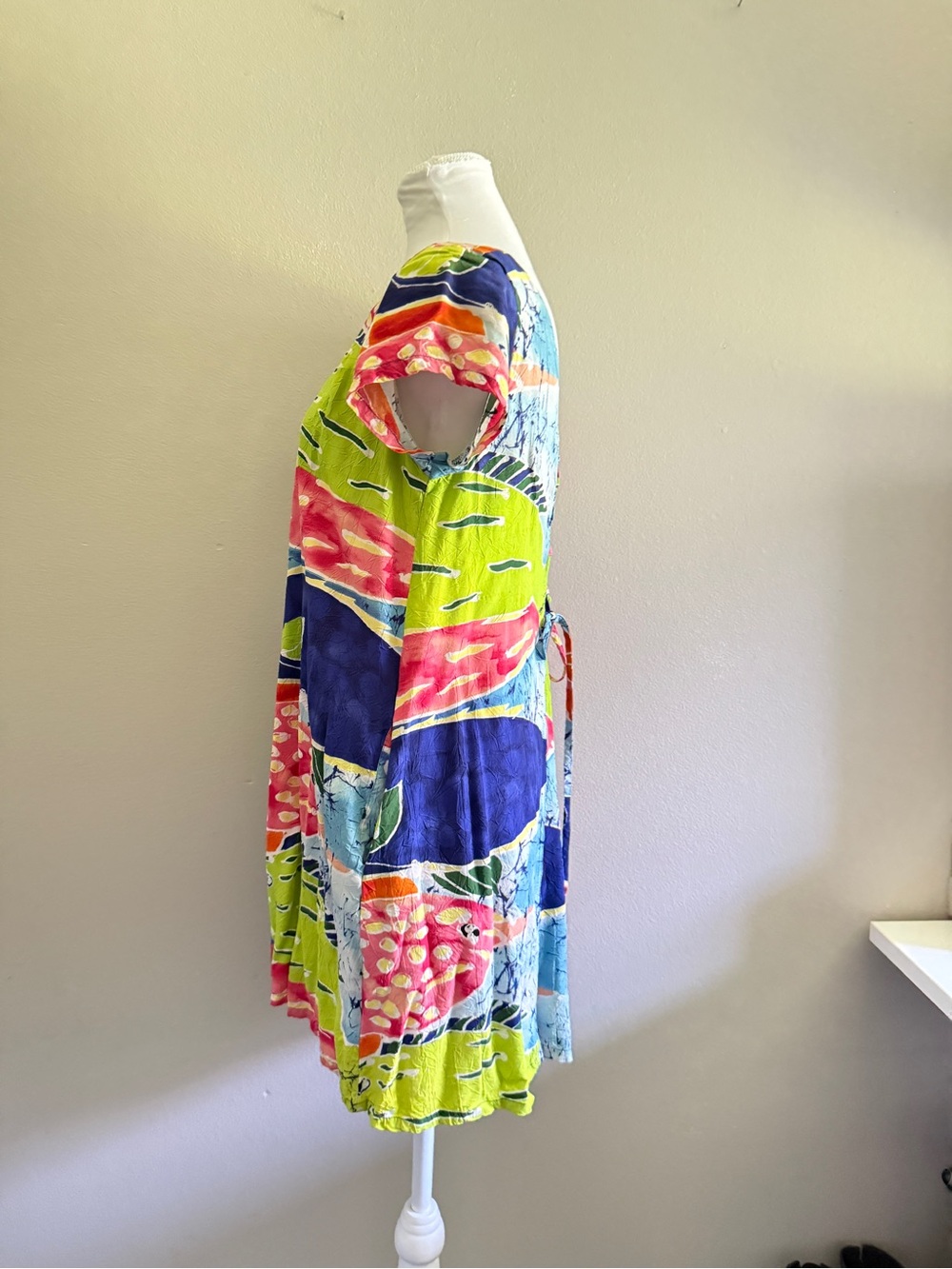 Jams World Vintage Tropical Fish Print dress size Large - Picture 3 of 11